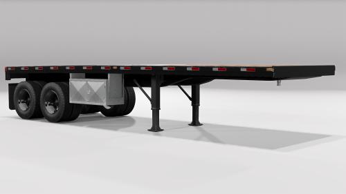 Flatbed Trailer 28ft Tandem Axle