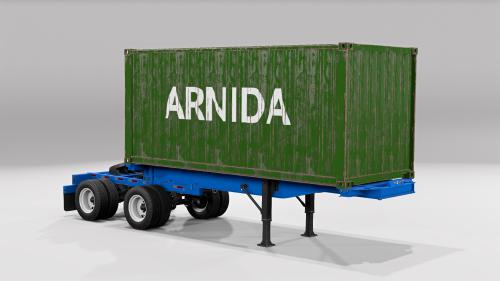 Container Trailer 20ft - 20ft Container (28840kg Loaded)
