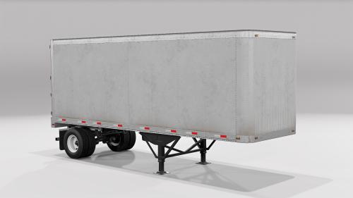 Dry Van Trailer 28ft Empty